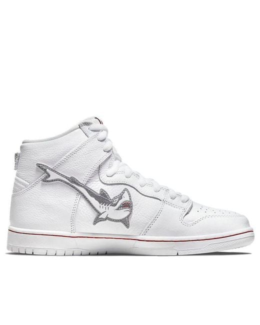 Nike White X Oski Sb Dunk High Shark for men