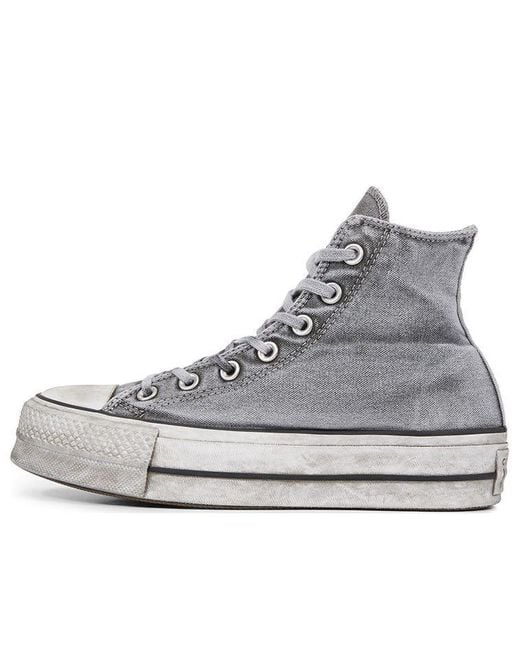 Converse Gray (Wmns) Chuck Taylor All Star Lift Smoked Canvas High Top