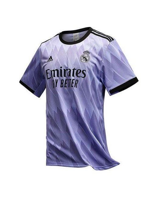 Adidas Blue Real Madrid 22/23 Away Jersey 'Light' for men