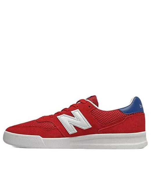 New Balance Red Crt300V3 Series Retro Skateboarding Shoes for men