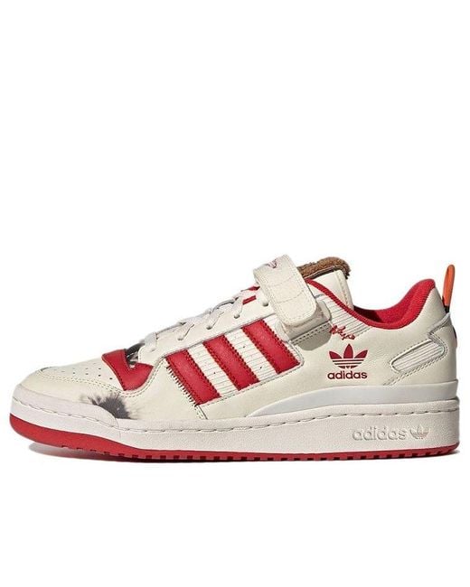 Adidas Pink Originals Forum 84 Low Home Alone Retro Sneakers for men
