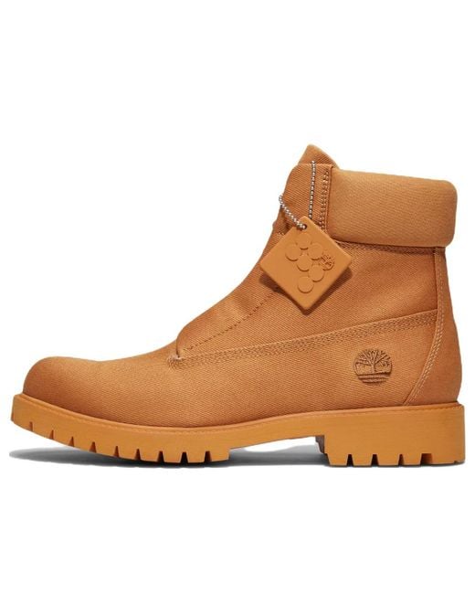 Timberland Brown X Pangaia Waterproof 6-inch Boots for men