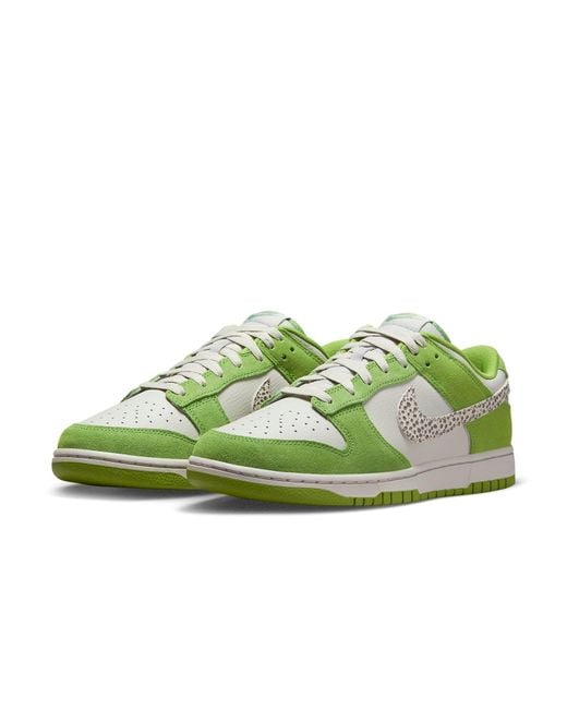 Nike Green Dunk Low Shoes for men