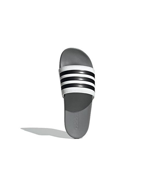Adidas White Adilette Comfort Slide