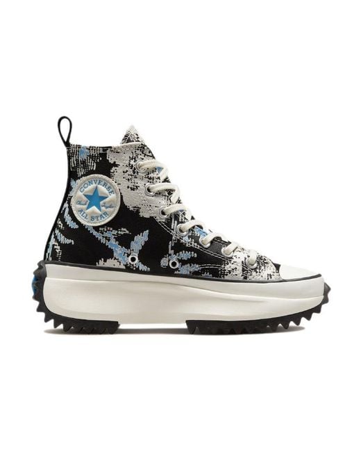 Converse Black Run Star Hike High 'Floral Fusion for men