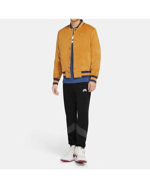 Nike Yellow Corduroy Skateboard Sports Jacket for men