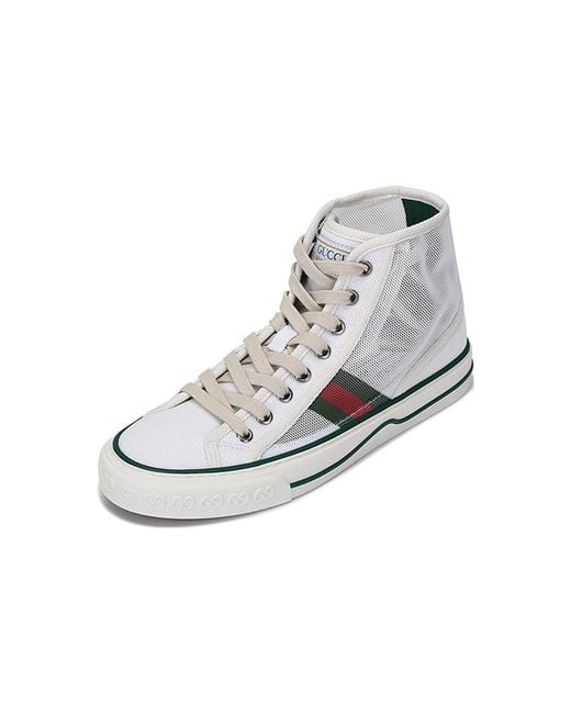 Gucci White (Wmns) Tennis 1977 High Top Sneakers 'Mesh'