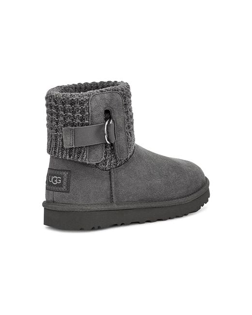 Ugg Black (Wmns) Classic Solene Mini Cozy Stay Warm Outdoor Casual