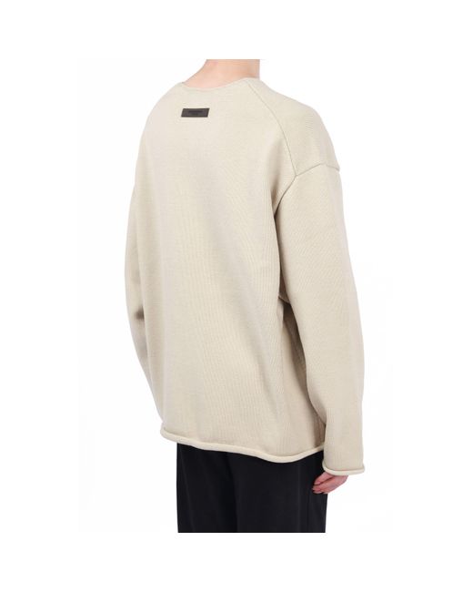 Fear Of God White Ss22 1977 Raw Edge Sweater 'Wheat' for men