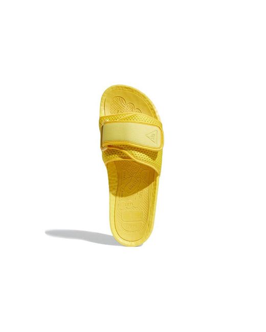 Adidas Yellow X Pharrell Chancletas Hu Slides 'Bold' for men