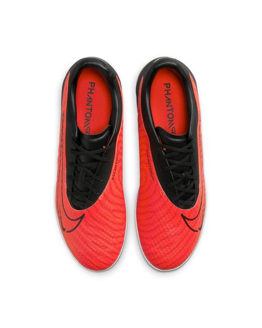 Nike Red Phantom Gx Academy Indoor Court Low-top Football Shoes for men