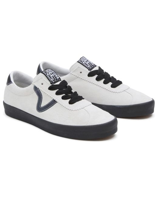 Vans White Sport Low Suede Shoes for men