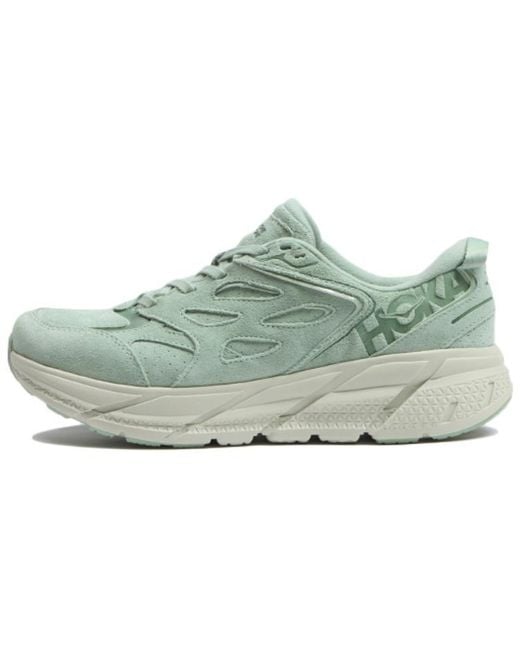 Hoka One One Blue Clifton L Suede 'Smoke' for men
