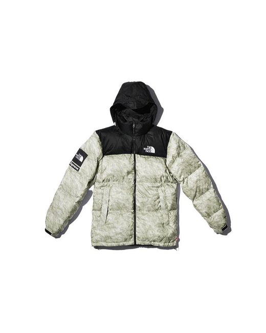 Supreme Metallic Fw19 Week 18 X The North Face Paper Print Nuptse Jacket for men