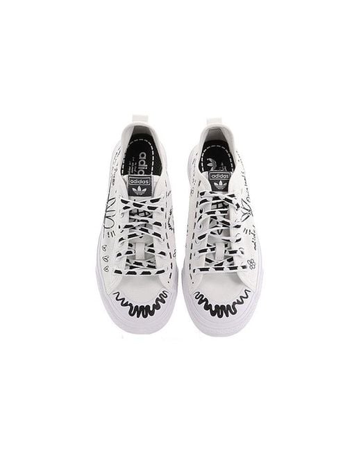 Adidas White Nizza Rf 'Sharpie Pack' for men