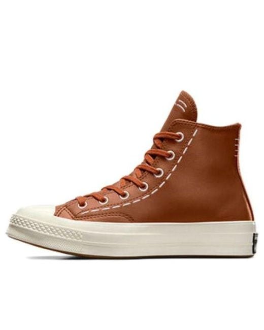 Converse Brown (Wmns) Chuck 70 Bold Stitch High Top