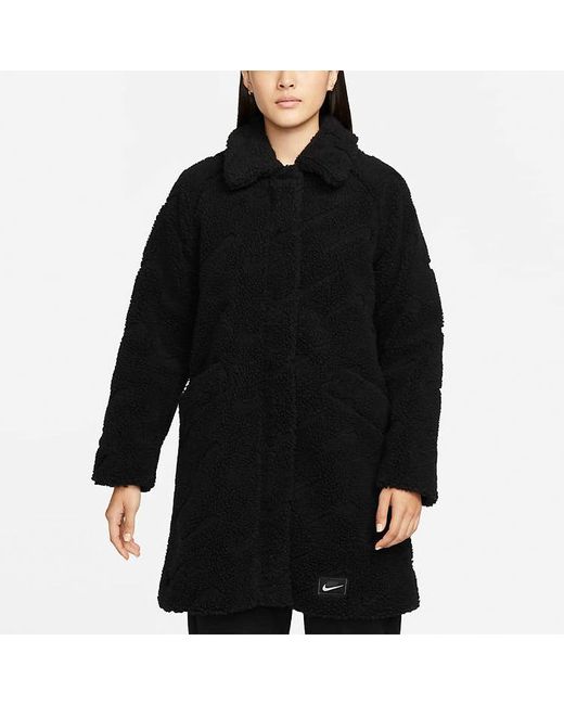 Nike Black (Wmns) Polar Fleece Casual Coat
