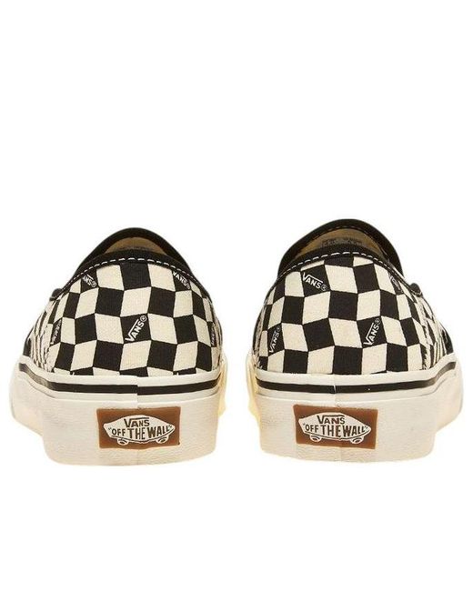 Vans Black Slip-On Vr3 Sf 'Checkerboard Marshmallow' for men