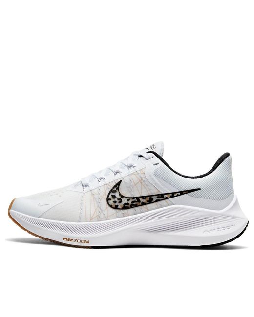 Nike White (Wmns) Air Zoom Winflo 8 Premium Leopard'