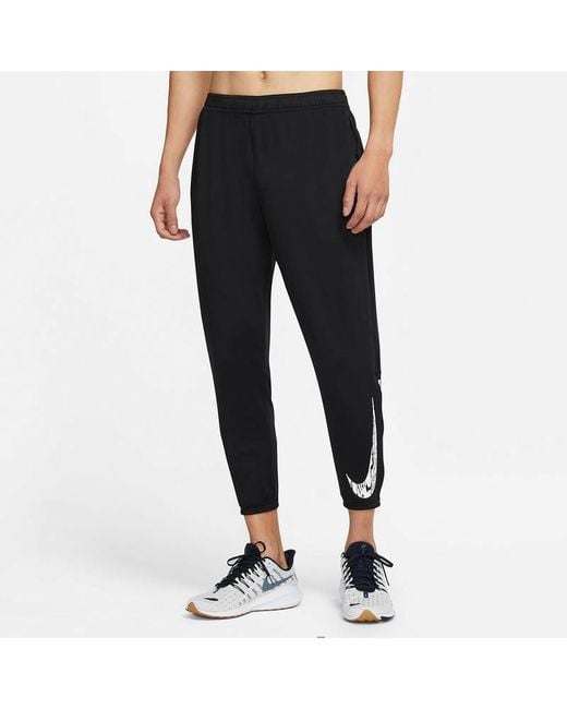 Nike Gray Essential Wild Quick-Drying Print Knit Running Sports Pants for men