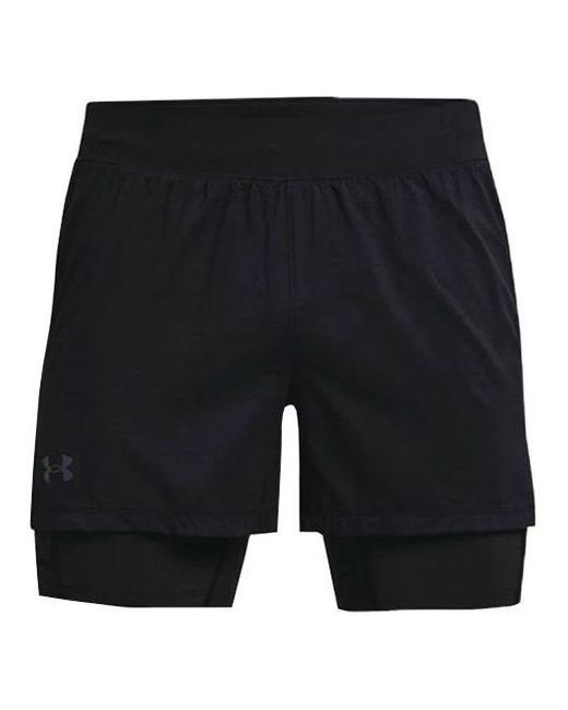 Under Armour Black Rush 2-In-1 Running Shorts for men