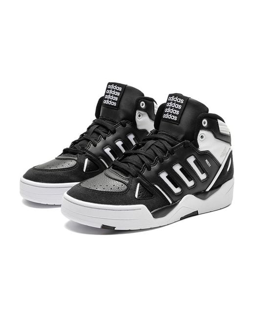 Adidas Black Midcity Mid 'Core' for men
