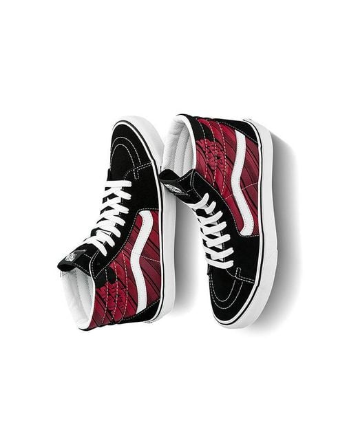 Vans Red Sk8-Hi Retro Casual Skate Shoes