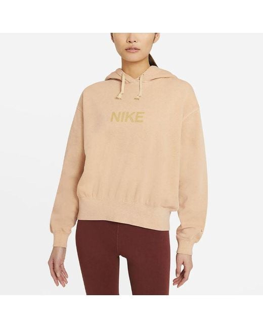 Nike Natural (Wmns) Sportswear Embroidery Logo Hoodie