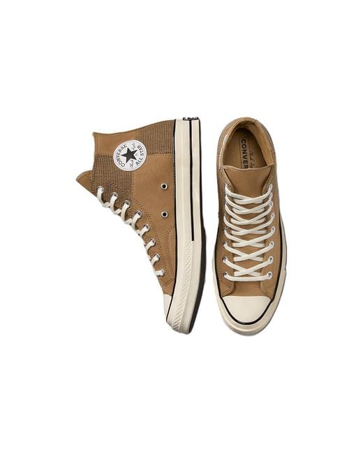 Converse Brown Chuck 70 High 'Houndstooth Patchwork' for men