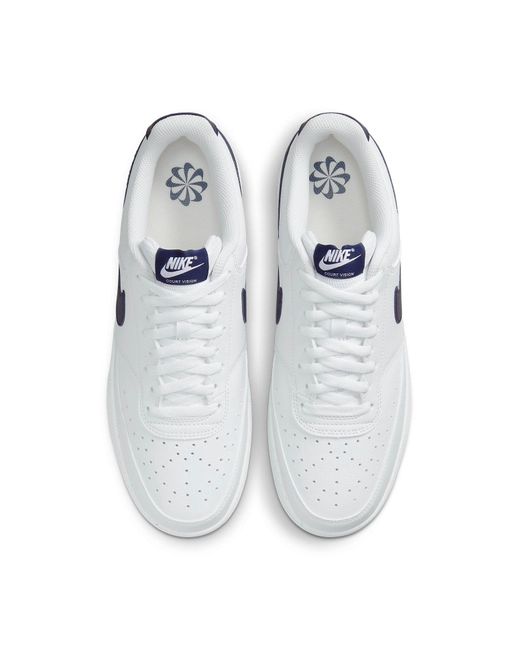 Nike White Court Vision Low Next Nature Midnight' for men