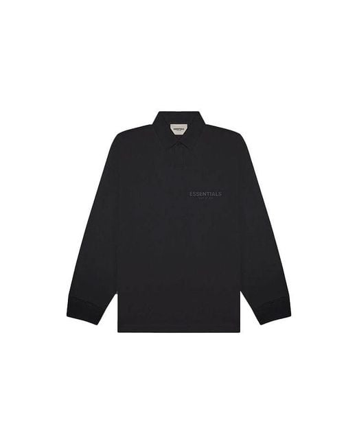Fear Of God Black Fw20 Long Sleeve Polo Shirt for men