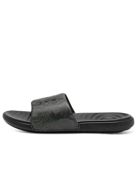 Under Armour Brown Ansa Graphic Slide 'Digital Camo' for men