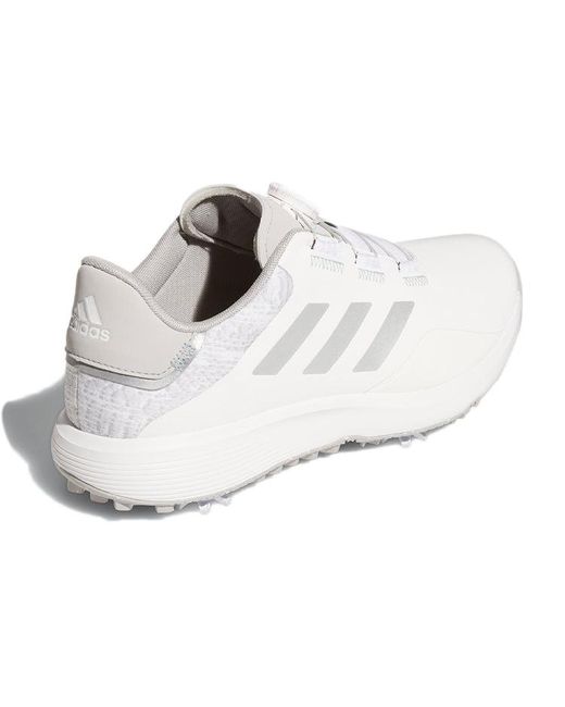 Adidas White S2G Boa Cozy Wear-Resistant Golf Shoe for men