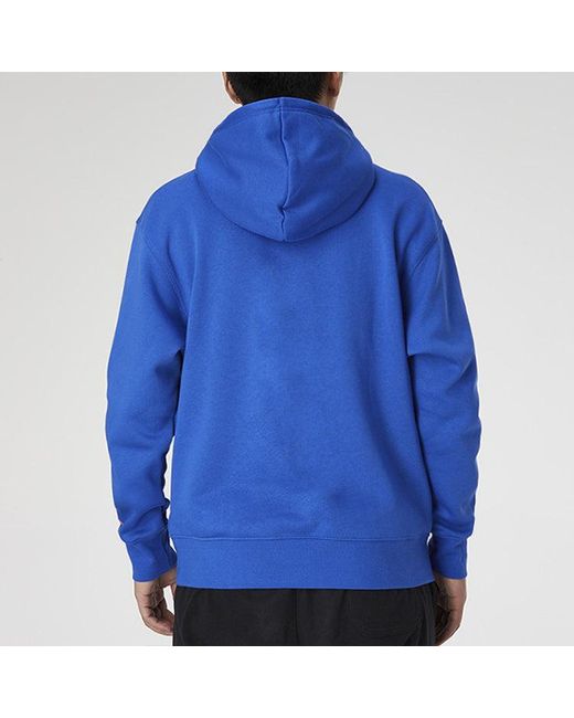 Nike Blue Sport Dna Solid Color Fleece Lined Hooded Pullover Sports for men