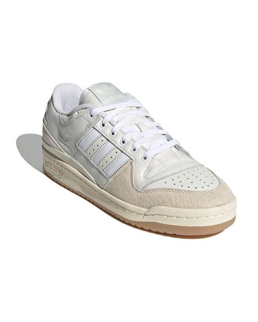 Adidas White Forum 84 Low Adv Gum' for men
