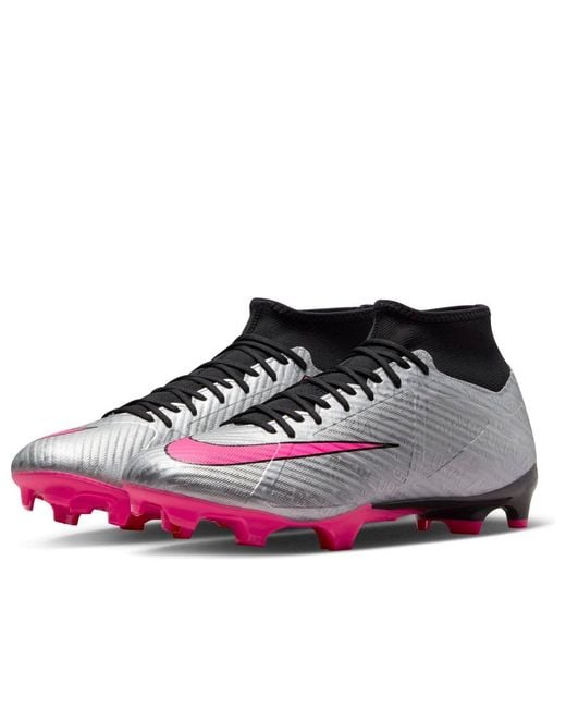 Nike Black Mercurial Superfly 9 Acad 25 Fg/Mg 'Metallic Hyper' for men