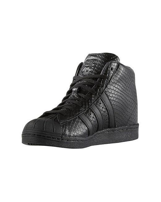 Adidas Black (Wmns) Originals Superstar Up Non-Slip Wear-Resistant High-Heeled Sneakers