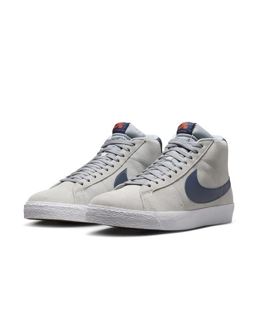 Nike Blue Sb Zoom Blazer Mid 'Wolf' for men