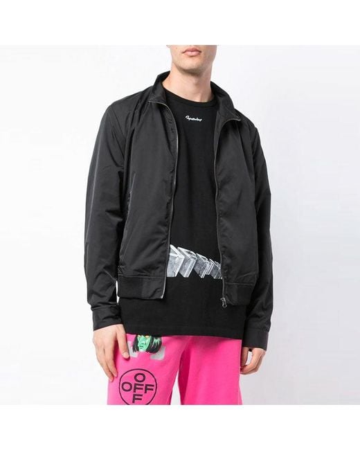 Off-White c/o Virgil Abloh Black 3D Printing Cotton Short Sleeve for men
