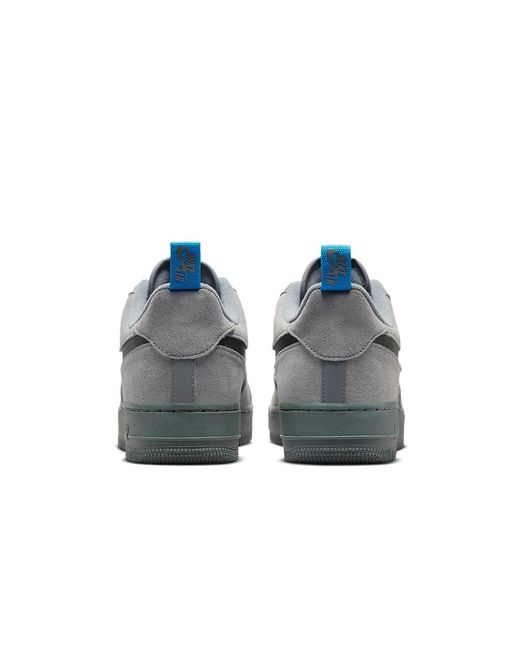 Nike Gray Air Force 1 Low 'Cut Out Swoosh for men