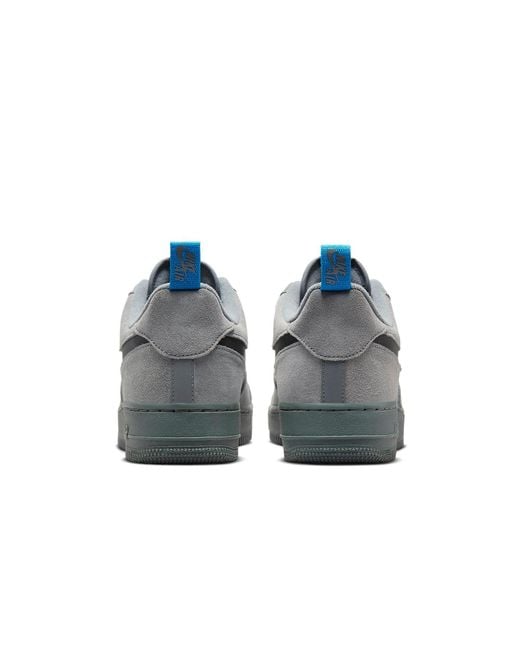 Nike Gray Air Force 1 Low 'Cut Out Swoosh for men