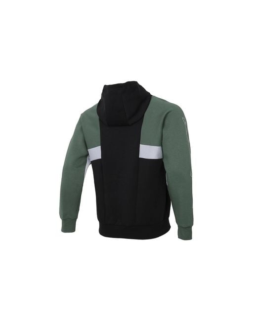 Adidas Green Ub Tt Deco Casual Sports Colorblock Knit Hooded Jacket for men