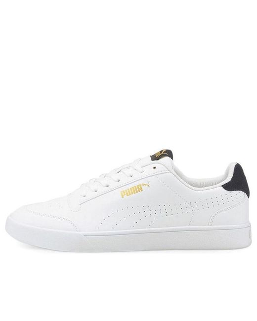 PUMA White Shuffle Perf Sneakers for men
