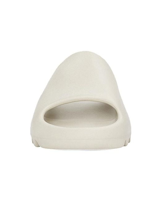 Adidas White Yeezy Slide 'Bone' for men