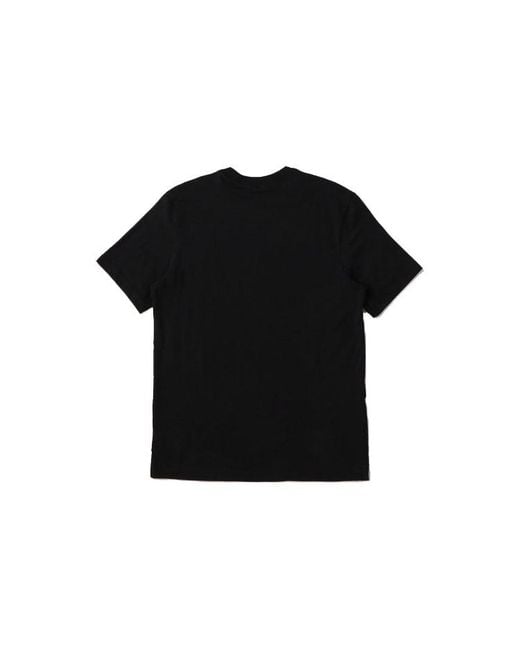 Nike Black Sportswear Printing Pattern Round Neck Short Sleeve for men