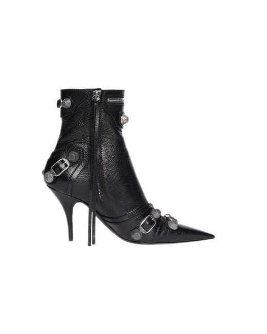 Balenciaga Black (Wmns) Cagole 90Mm Booties Arena Lambskin'