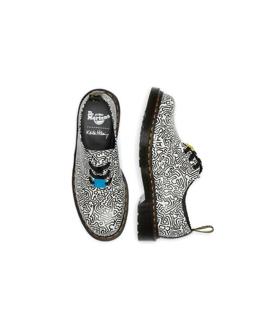 Dr. Martens Black Keith Haring 1461 Printed for men