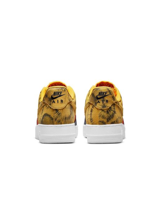 Nike Orange Air Force 1 '07 Lv8 'Dark Sulphur Tie-Dye' for men