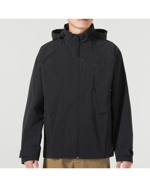 Adidas Blue Tech Top Woven Jackets for men