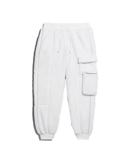 Adidas White Originals X Ivy Park Casual Sports Fleeced Pants